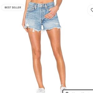 Agolde Swapmeet cut off shorts, size 25